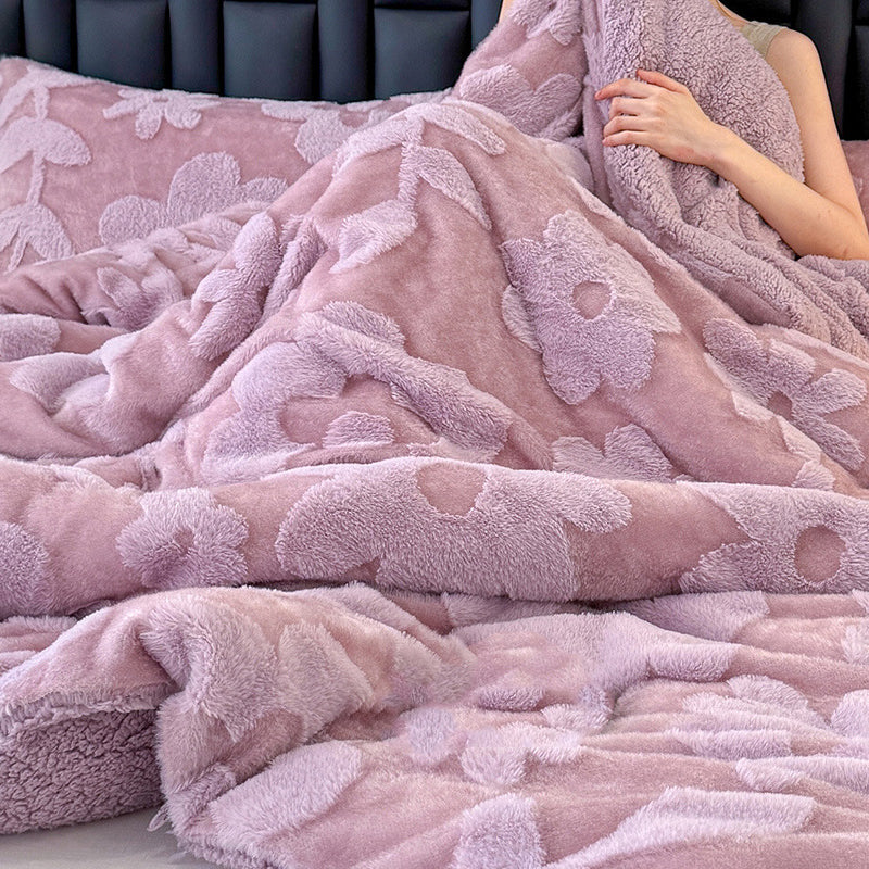 📢📢50 % de réduction !! ⏰Couverture jacquard double épaisseur en peluche - Image 14