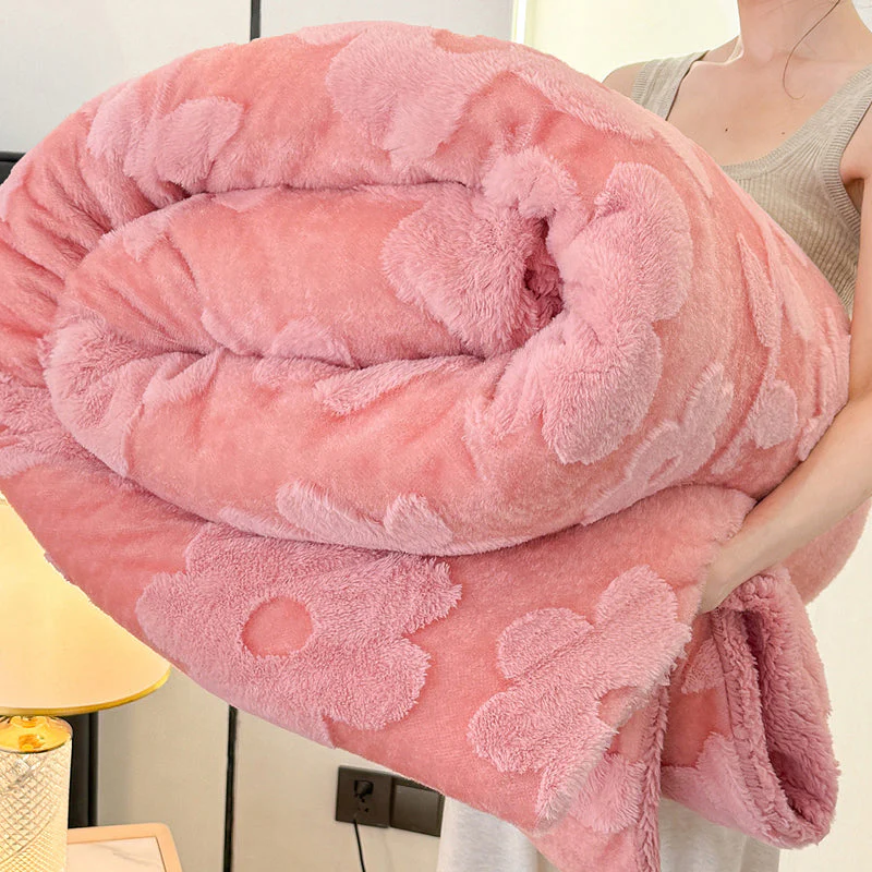 📢📢50 % de réduction !! ⏰Couverture jacquard double épaisseur en peluche - Image 5