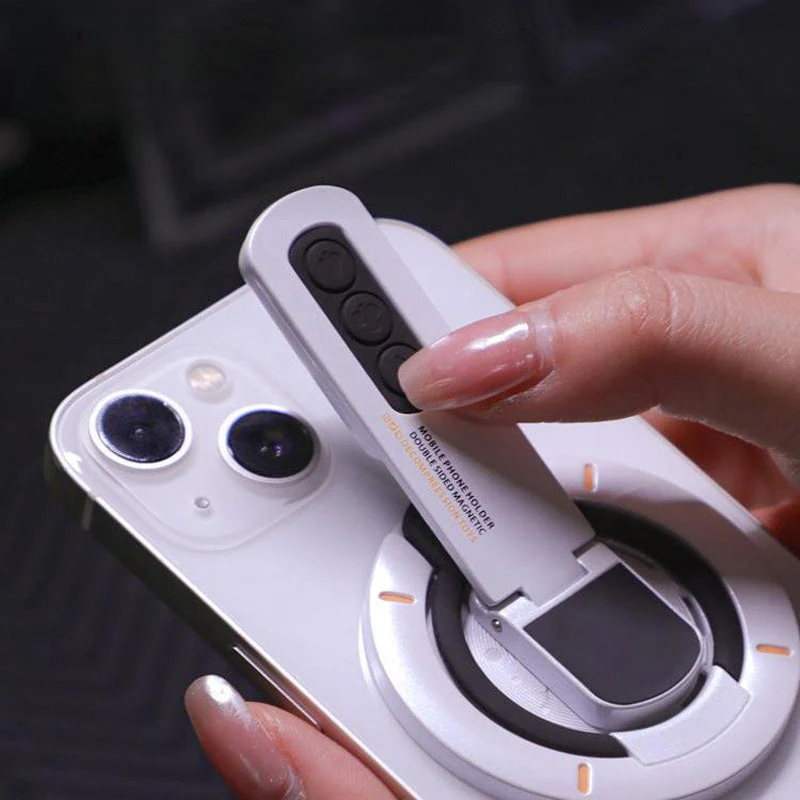 Double-Sided Magnetic Mobile Phone Ring Buckle Bracket - Image 2