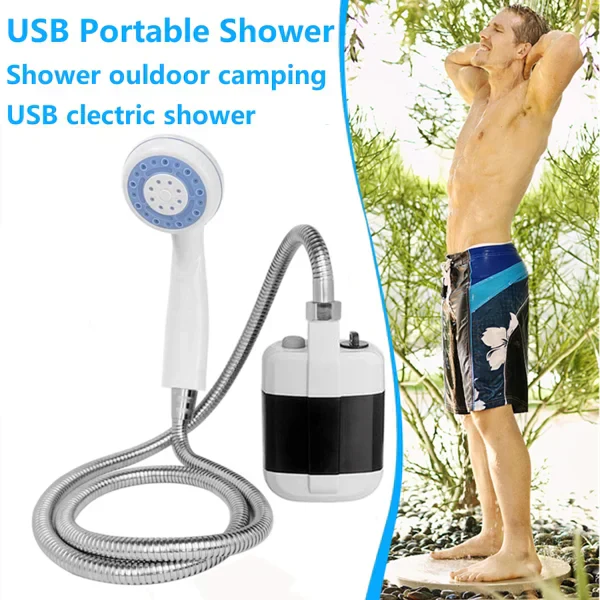 đ61% de rĂ©duction pour une durĂ©e limitĂ©eđżDouche de camping portable Ă dĂ©bit rĂ©glable â Pour un nettoyage facile et pratique Ă l'extĂ©rieur !âš