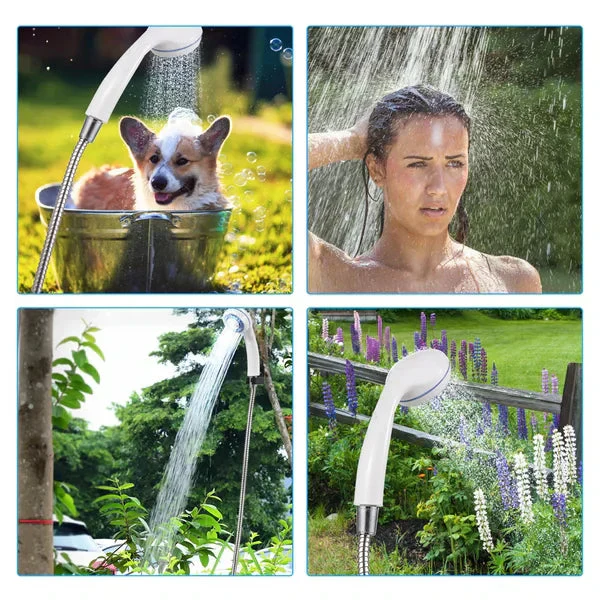 đ61% de rĂ©duction pour une durĂ©e limitĂ©eđżDouche de camping portable Ă dĂ©bit rĂ©glable â Pour un nettoyage facile et pratique Ă l'extĂ©rieur !âš - Image 6