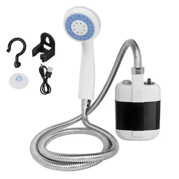 đ61% de rĂ©duction pour une durĂ©e limitĂ©eđżDouche de camping portable Ă dĂ©bit rĂ©glable â Pour un nettoyage facile et pratique Ă l'extĂ©rieur !âš - Image 8