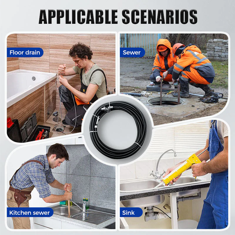 đDurĂ©e limitĂ©e moyenne 60% de rĂ©ductionđ„Serpent de plomberie pour drains bouchĂ©s - Image 4
