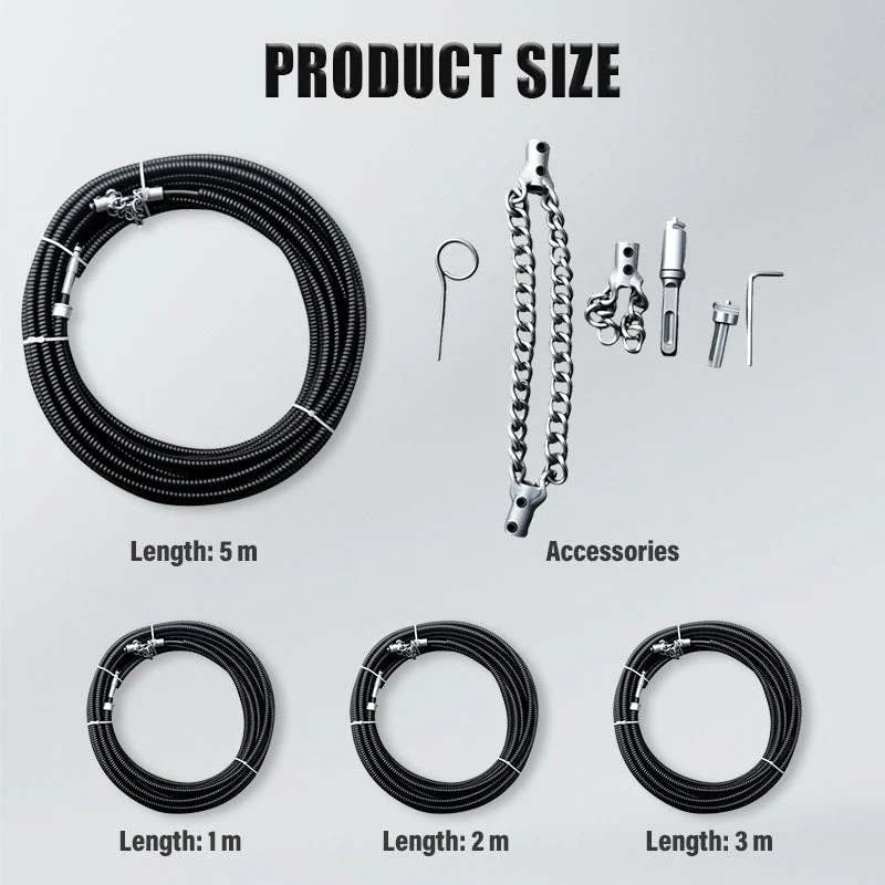 đDurĂ©e limitĂ©e moyenne 60% de rĂ©ductionđ„Serpent de plomberie pour drains bouchĂ©s - Image 6