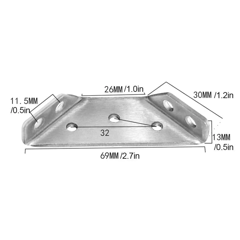 📢📢50 % de réduction !! ⏰Support triangulaire en acier inoxydable🔧 - Image 13