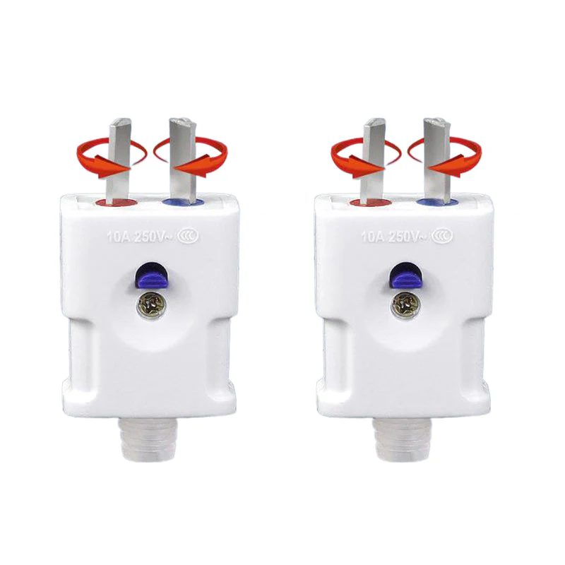 📢📢Achetez-en 1， obtenez-en 1 gratuitement⏰Fiche électrique rotative à deux broches à double mode - Image 10