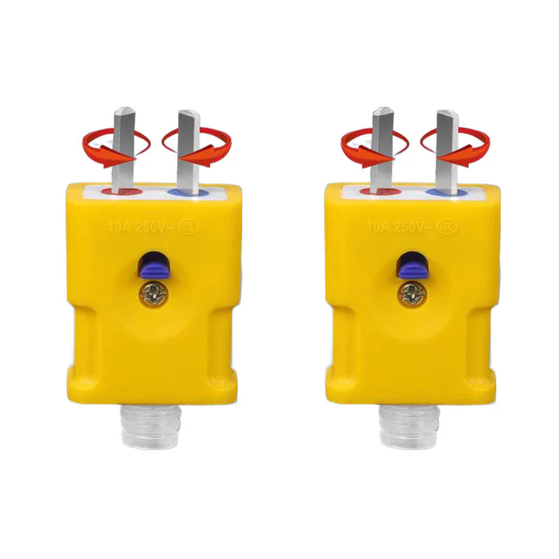 📢📢Achetez-en 1， obtenez-en 1 gratuitement⏰Fiche électrique rotative à deux broches à double mode - Image 15