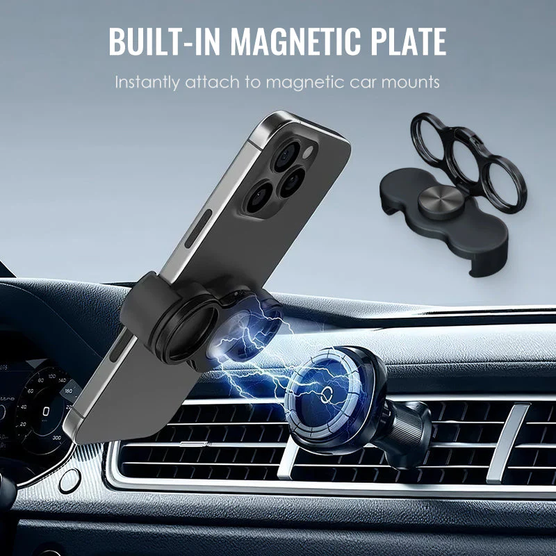 Dual-Ring Three-Finger Back Clip Holder - Image 4