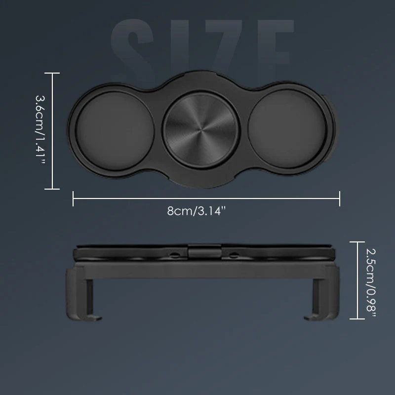 Dual-Ring Three-Finger Back Clip Holder - Image 9