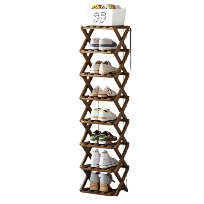 📢📢50 % de réduction !! ⏰Étagère à chaussures pliable et durable en bambou - Image 14