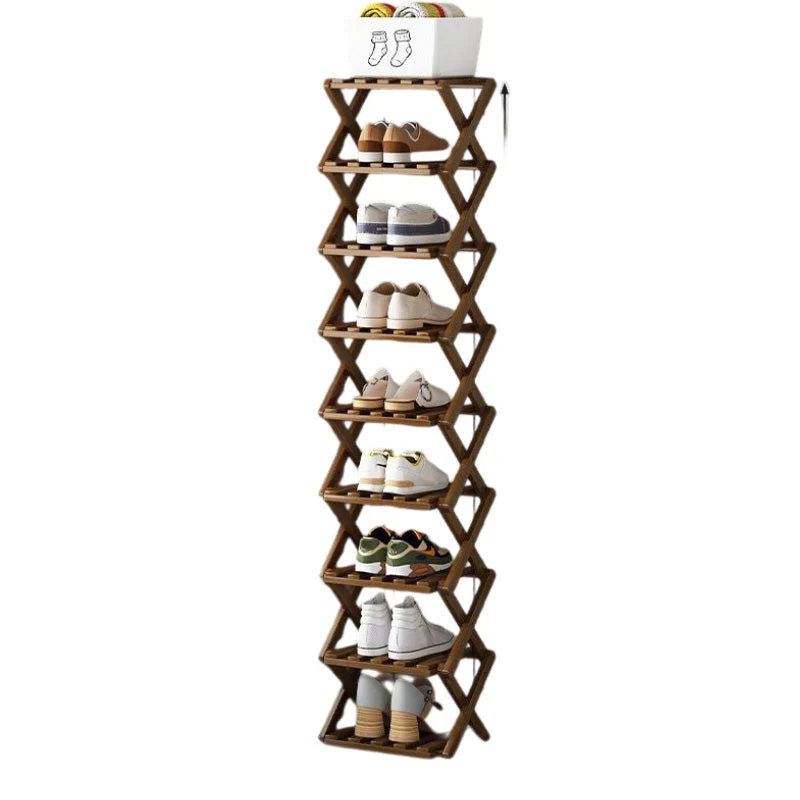 📢📢50 % de réduction !! ⏰Étagère à chaussures pliable et durable en bambou - Image 15