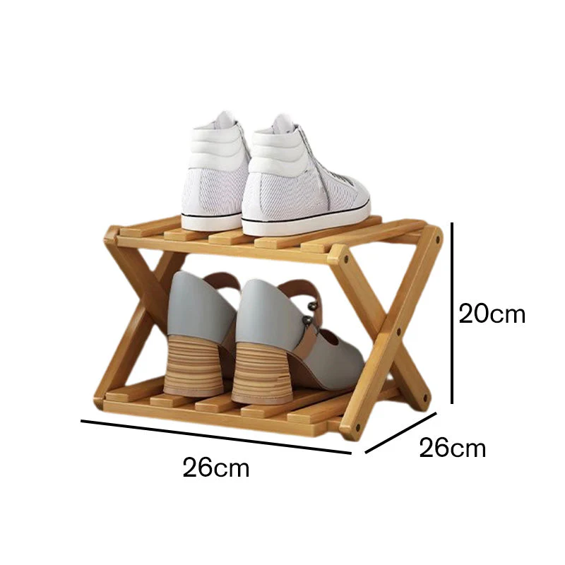 📢📢50 % de réduction !! ⏰Étagère à chaussures pliable et durable en bambou - Image 17