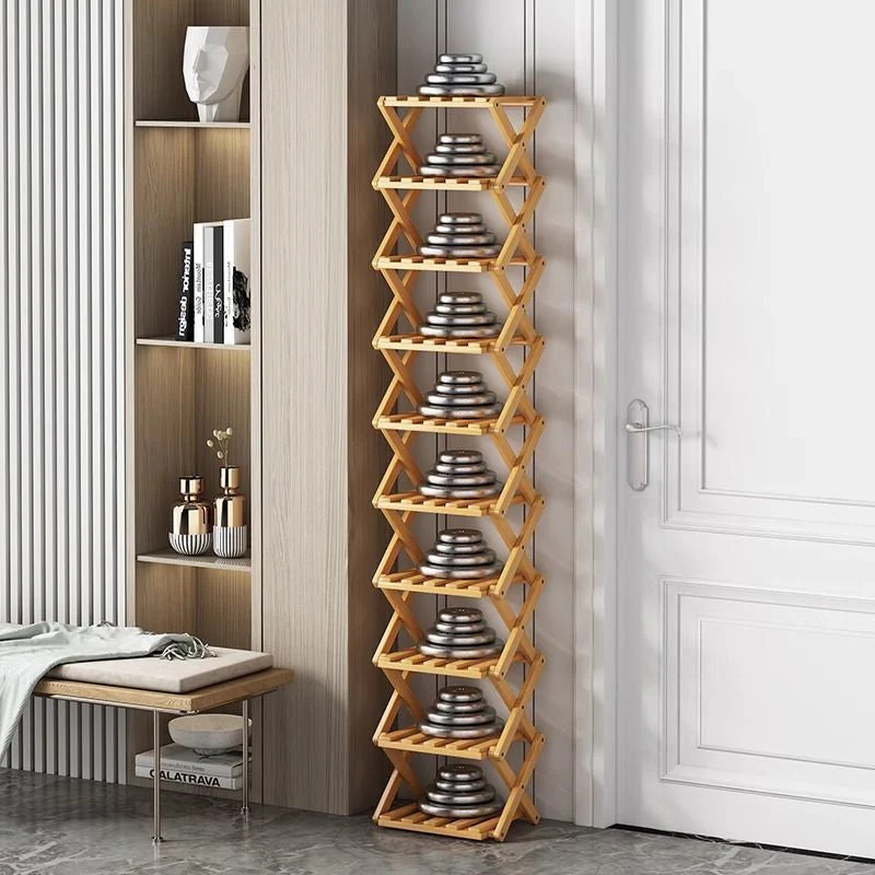 📢📢50 % de réduction !! ⏰Étagère à chaussures pliable et durable en bambou - Image 2
