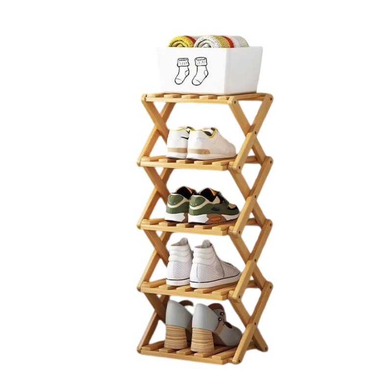 📢📢50 % de réduction !! ⏰Étagère à chaussures pliable et durable en bambou - Image 20