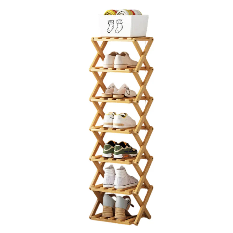 📢📢50 % de réduction !! ⏰Étagère à chaussures pliable et durable en bambou - Image 22