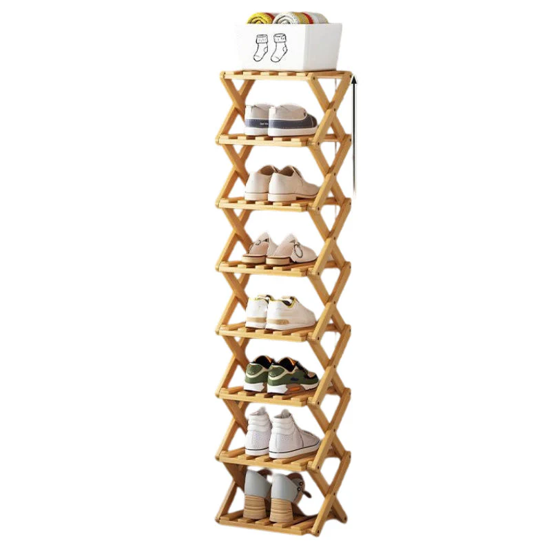 📢📢50 % de réduction !! ⏰Étagère à chaussures pliable et durable en bambou - Image 23