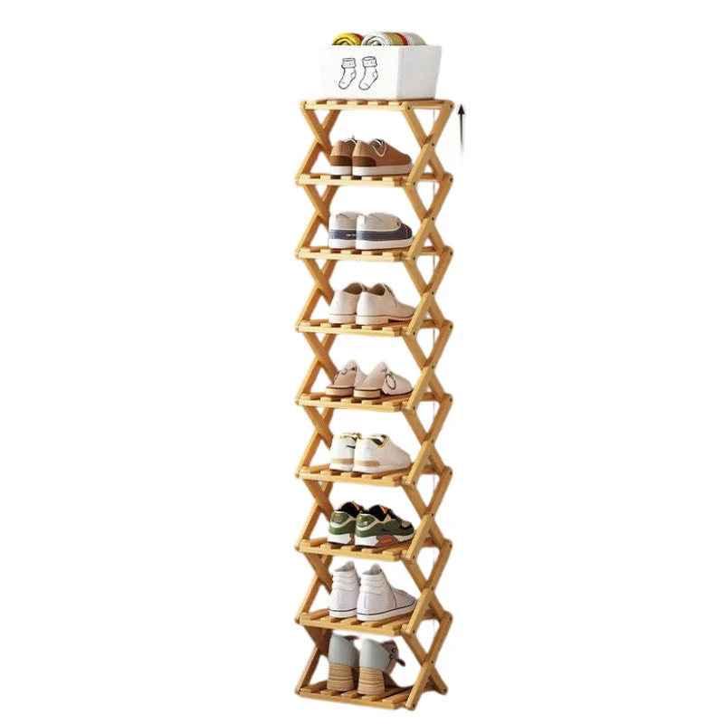📢📢50 % de réduction !! ⏰Étagère à chaussures pliable et durable en bambou - Image 24