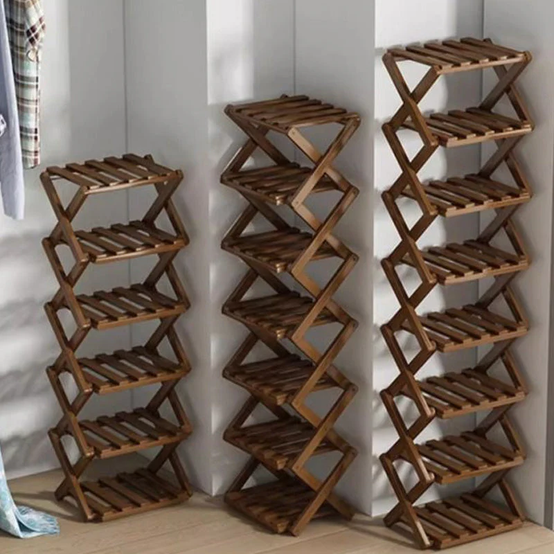 📢📢50 % de réduction !! ⏰Étagère à chaussures pliable et durable en bambou - Image 5