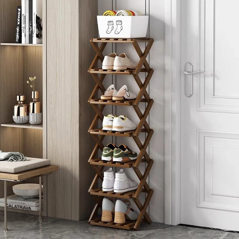 📢📢50 % de réduction !! ⏰Étagère à chaussures pliable et durable en bambou - Image 6