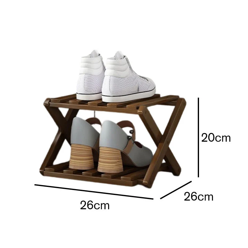 📢📢50 % de réduction !! ⏰Étagère à chaussures pliable et durable en bambou - Image 8