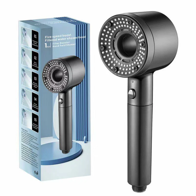 📢📢50 % de réduction !! ⏰ POMME DE DOUCHE HAUTE PRESSION - 5 modes de jet et installation immédiate, conception économe en eau avec technologie anti-calcaire, expérience spa à domicile 🌟🛁 - Image 15