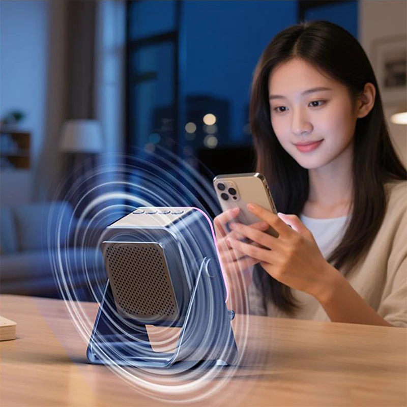 📢📢60 % DE RÉDUCTION !!! ✨Enceinte Bluetooth sans fil à induction 5 en 1 avec support réglable pour téléphone - Image 7