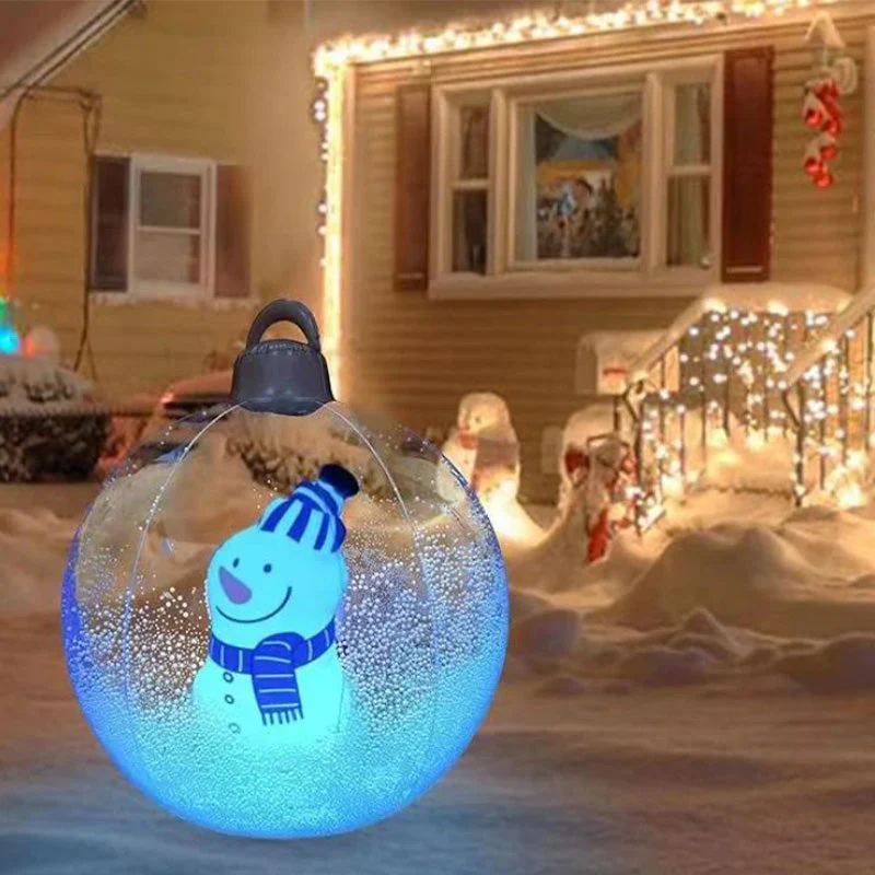 📢📢50% DE RÉDUCTION !!! 🎅Boule décorative gonflable en PVC pour Noël en extérieur - Image 13