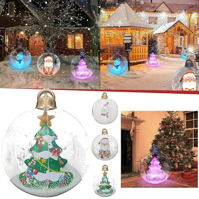 📢📢50% DE RÉDUCTION !!! 🎅Boule décorative gonflable en PVC pour Noël en extérieur - Image 14