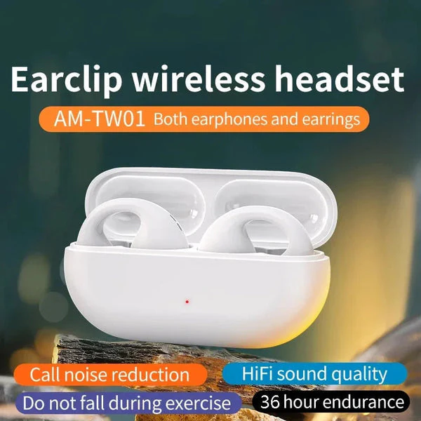 🎁Durée limitée 64% de réduction✨🎧Ecouteurs soniques™ | Des oreillettes sans fil à clipser qui ne tombent jamais，5.0 clip d'oreille stéréo haute qualité sonore, casque à conduction de gaz de sport - Image 3