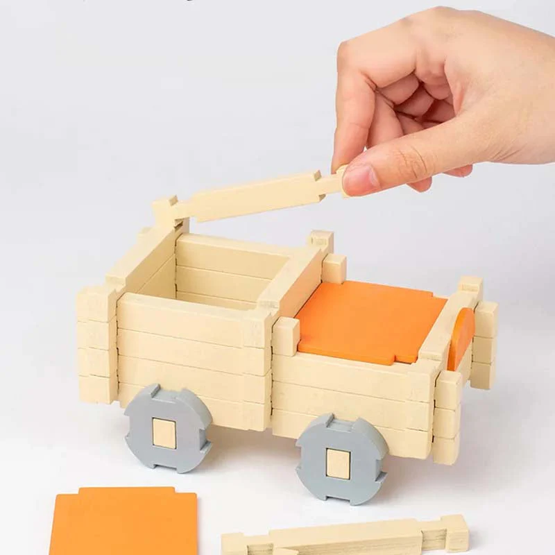 📢📢 50% DE RÉDUCTION ! ✨Blocs de construction éducatifs en bois - Image 5