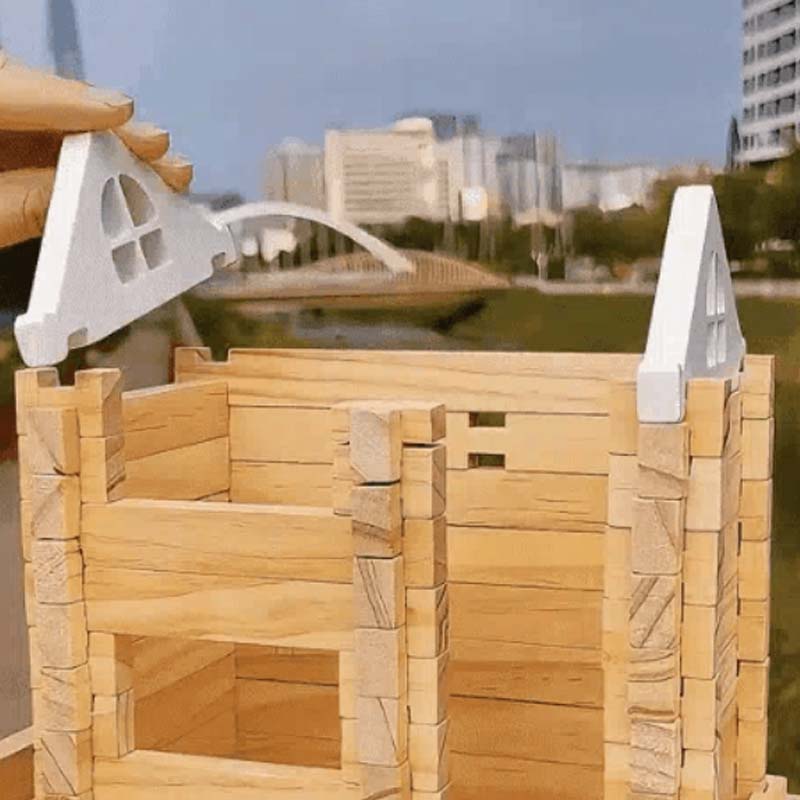 📢📢 50% DE RÉDUCTION ! ✨Blocs de construction éducatifs en bois - Image 7