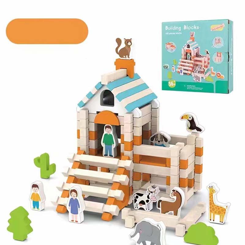 📢📢 50% DE RÉDUCTION ! ✨Blocs de construction éducatifs en bois - Image 8