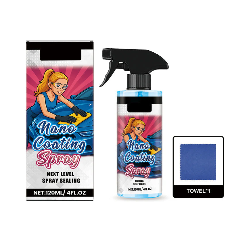 📢📢Achetez 5 obtenez 5 gratuits ⏰ Spray Polish pour Voiture + Serviette Microfibre - Redonne de l'Éclat en 5 Minutes sans Rayures 🧼⚡ - Image 9