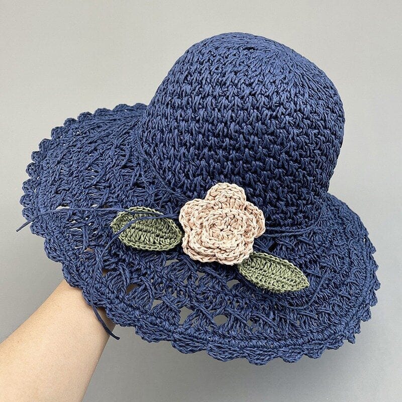 đĂlĂ©gant Chapeau de Paille au Crochet avec DĂ©tail Ă Volantsđ· - Image 10