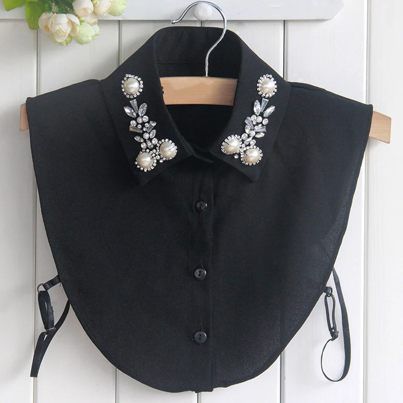 📢📢60 % de réduction !!!✨Élégant faux col en fausses perles et strass - Image 8