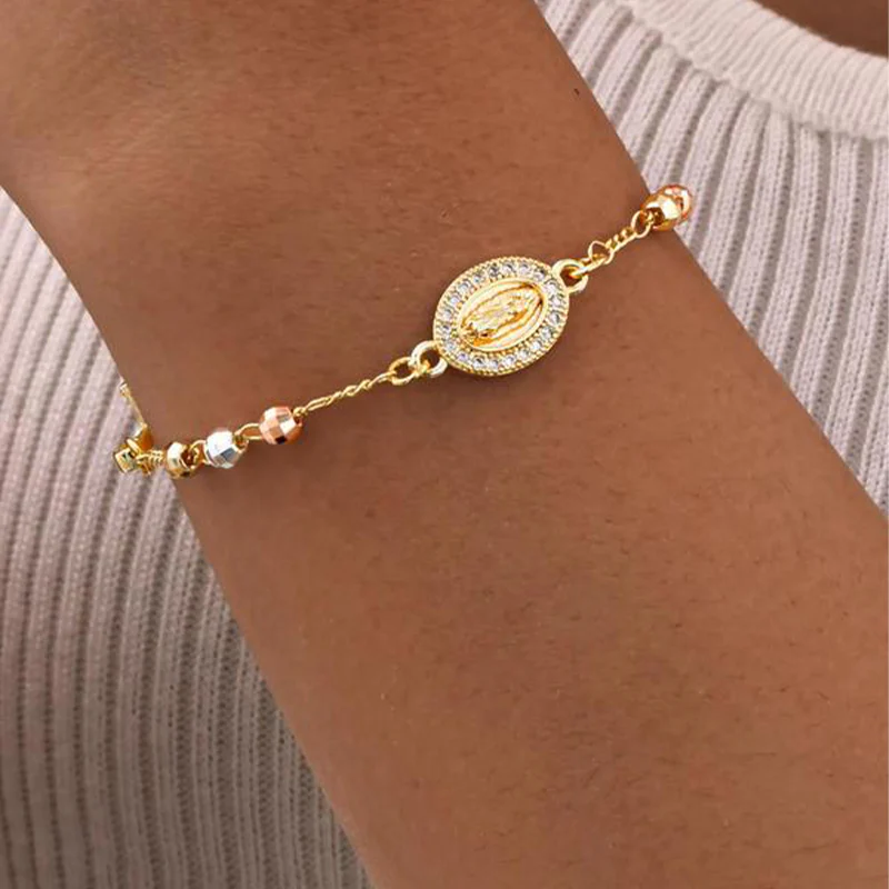 📢📢50 % de réduction !!!✝️Bracelet élégant avec croix en strass - Image 4