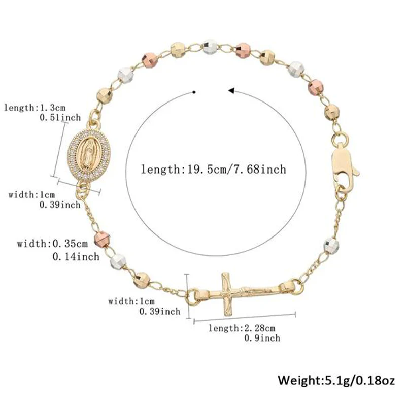 📢📢50 % de réduction !!!✝️Bracelet élégant avec croix en strass - Image 8