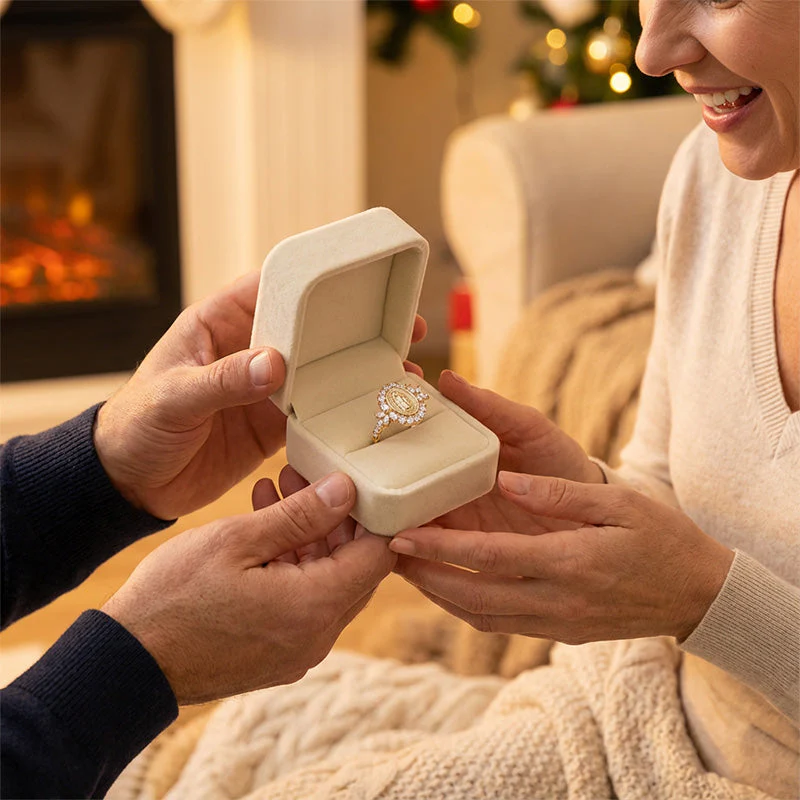 📢📢60 % de réduction !! ⏰Bague élégante avec emblème de la Vierge Marie - Image 10