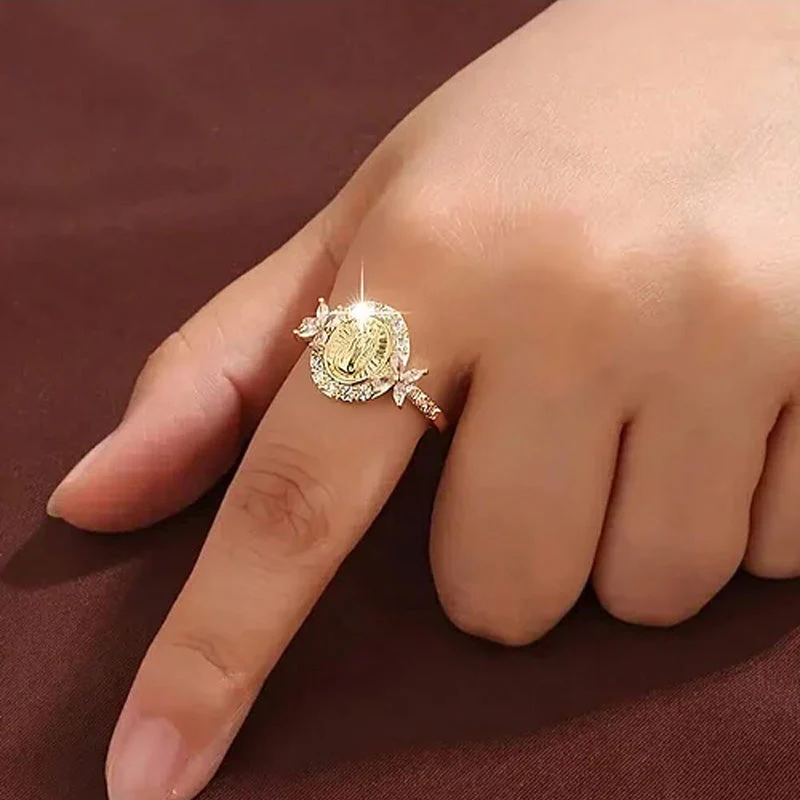 📢📢60 % de réduction !! ⏰Bague élégante avec emblème de la Vierge Marie - Image 2