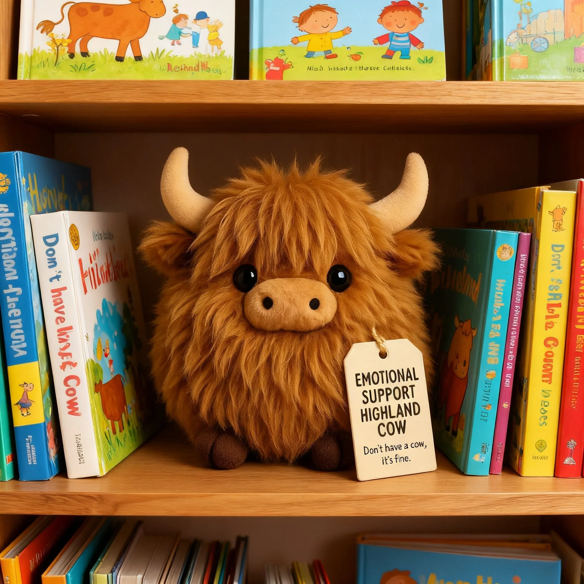 🎅Prévente de Noël 50 % DE RÉDUCTION🎁Peluche vache des Highlands pour soutien émotionnel🎉 - Image 4