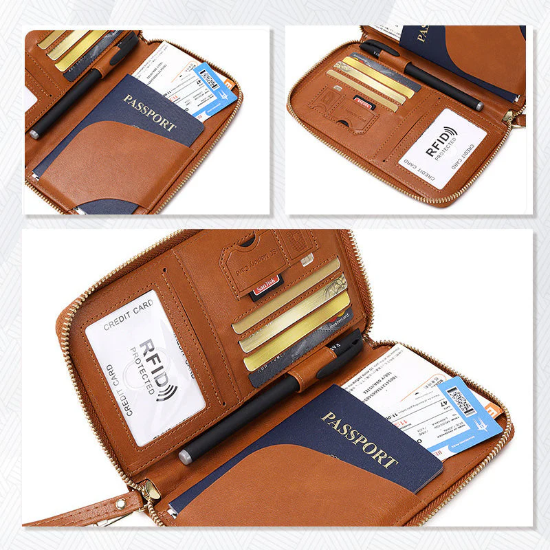 🧳Les indispensables du voyage en 2025✈️Portefeuille multifonctionnel pour passeport RFID - Image 6