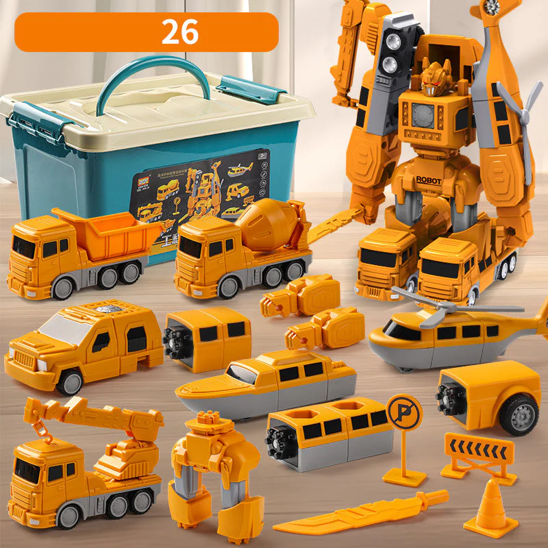 🔥Stock limité disponible 50 % DE RÉDUCTION🔥Jouets assemblés pour voitures à transformation magnétique - Image 11
