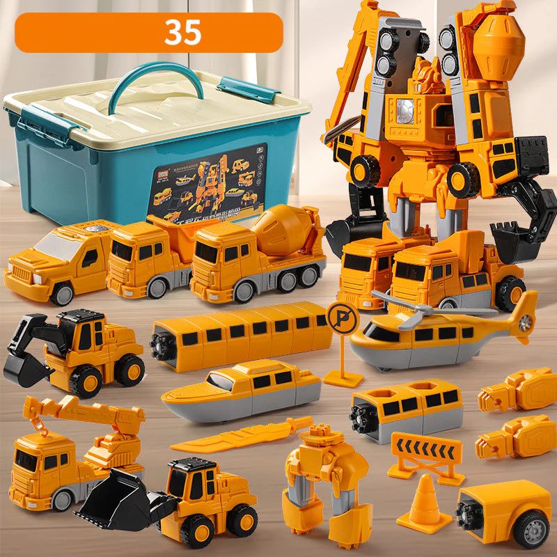 🔥Stock limité disponible 50 % DE RÉDUCTION🔥Jouets assemblés pour voitures à transformation magnétique - Image 15