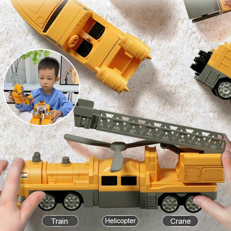 🔥Stock limité disponible 50 % DE RÉDUCTION🔥Jouets assemblés pour voitures à transformation magnétique - Image 2