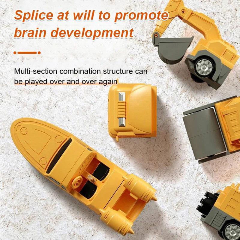 🔥Stock limité disponible 50 % DE RÉDUCTION🔥Jouets assemblés pour voitures à transformation magnétique - Image 6