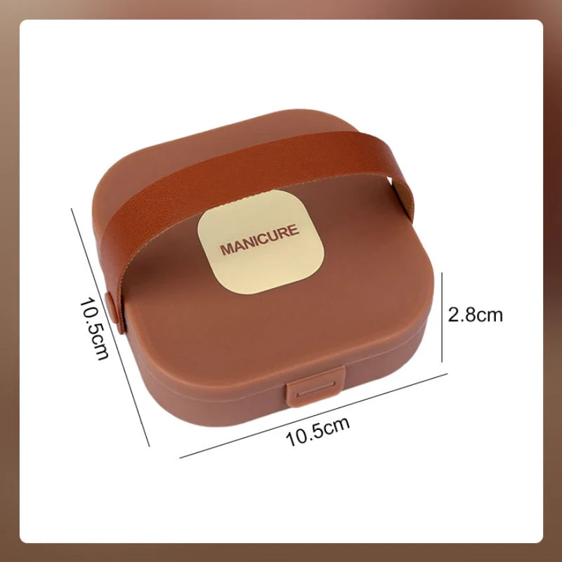 Ensemble de 7 Pièces de Manucure Portable avec Coupe-Ongles - Image 9
