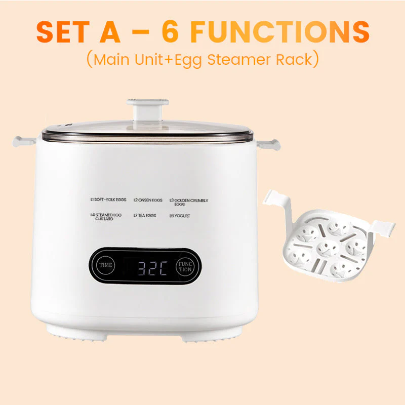 📢55% DE RÉDUCTION ! ✨Ensemble Mini Cuiseur à Œufs Multifonction avec Panneau Tactile Intelligent - Image 10
