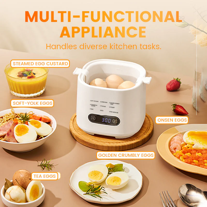 📢55% DE RÉDUCTION ! ✨Ensemble Mini Cuiseur à Œufs Multifonction avec Panneau Tactile Intelligent - Image 3