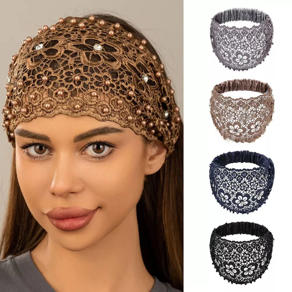 📢50% de réduction pour une durée limitée📢✨Bandeau Creux Large à Perles en Fleurs de Prunier - Image 3
