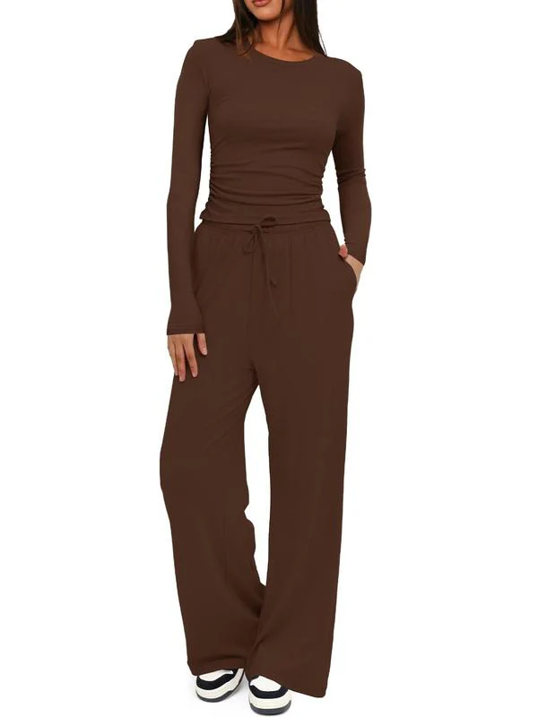 📢📢70% DE RÉDUCTION ! ✨Ensemble pantalon ample à manches longues pour femme 2026 👚